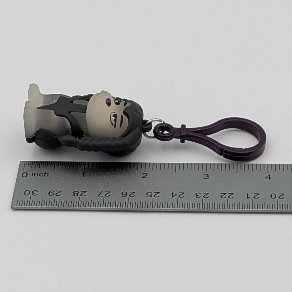 Wednesday Addams Dog Keychain U Crew Black Grey Goth Bag Charm Backpack Clip Toy